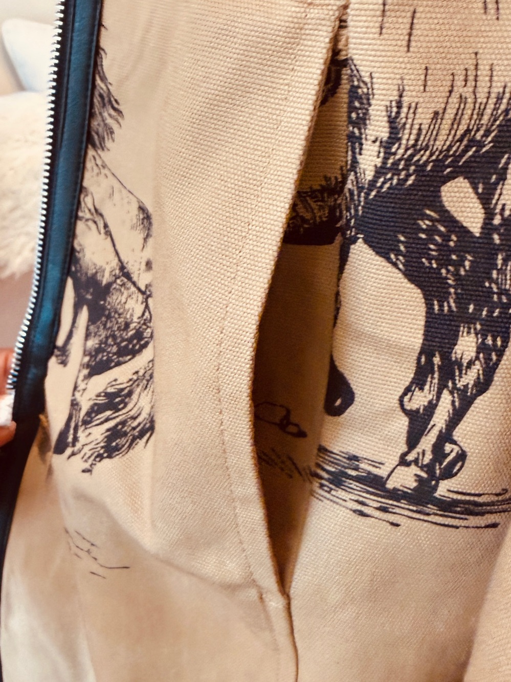 Avec Les Filles Western Print Trench Coat - NWT - Picture 8 of 11